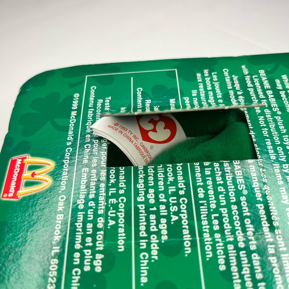 Ty Beanie Baby Erin The Bear 1993 Retired With Errors Bilingual Canadian Version - Picture 5 of 6